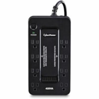 CyberPower Standby ST425 425VA Compact UPS - Compact - 8 Hour Recharge - 1.50 Minute Stand-by - 120 V AC Input - 120 V AC Output - 8 x NEMA 5-15R Receptacle(s)