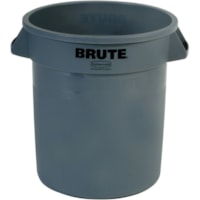 Rubbermaid Commercial Vented BRUTE 20 Gal Gray - 20 gal (75708.24 mL) Capacity - Vented, Fade Resistant, Crack Resistant, Crush Resistant, Tear Resistant, Damage Resistant, Reinforced Base, Durable, Contoured Base Handle, Ergonomic Handle, Stackable, ... - 22.9" (581.15 mm) Height x 19.4" (492.25 mm