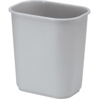 Rubbermaid Commercial Wastebasket Small 13 QT Gray - Swing Lid - 3.25 gal (12302.59 mL) Capacity - Chip Resistant, Dent Resistant, Rust Resistant, Easy to Clean - 12.1" (308.10 mm) Height x 8.3" (209.55 mm) Width x 11.4" (289.05 mm) Depth - Resin, Plastic - Gray - 1 Each