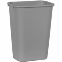 Rubbermaid Waste > Indoor Utility - 38.99 L Capacity - Rectangular - For Indoor - Chip Resistant, Rust Resistant, Dent Resistant, Easy to Clean - 19.9" Height x 11" Width x 15.2" Depth - Linear Low-Density Polyethylene (LLDPE), Plastic - Gray - 12 / Case