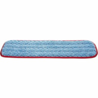 Rubbermaid Commercial HYGEN 18" Microfiber Wet Pad, Red - 5.50" (139.70 mm) Width x 20.50" (520.70 mm) Length - Absorbent, Durable, Launderable - MicroFiber, Polypropylene, Polyester - Red - 2.40 oz (68.04 g) - 12 / Case