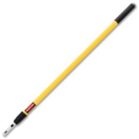 Manche à vadrouille Rubbermaid - 72po (1828.80 mm) Longueur - Jaune - Aluminium - 1 chaque