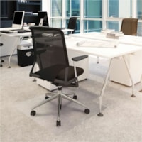 Cleartex Advantagemat® Advantagemat Vinyl Lipped Chair Mat for Carpets up to 1/4" - 36" x 48" - Carpeted Floor - 48" (1219.20 mm) Length x 36" (914.40 mm) Width x 0.090" (2.29 mm) Depth x 0.090" (2.29 mm) Thickness - Lipped - Polyvinyl Chloride (PVC), Vinyl - Clear - 1 / Each 