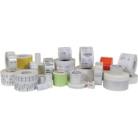 Zebra Label Paper 2.25 x 4in Direct Thermal Zebra Z-Select 4000D 3 in core - 2 1/4" Width x 4" Length - Permanent Adhesive - Direct Thermal - White - Paper, Acrylic - 1260 / Roll - 8 / Roll