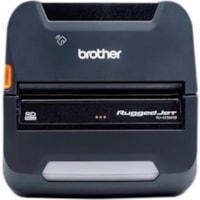 Brother RuggedJet RJ4250WBL Mobile Direct Thermal Printer - Monochrome - Portable - Label/Receipt Print - USB - Bluetooth - Wireless LAN - Near Field Communication (NFC) - Battery Included - 118.10" (2999.74 mm) Print Length x 4.09" (104 mm) Print Width - 5 in/s (127 mm/s) Mono - 203 dpi - 4.45" (11