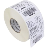 Zebra Tag Paper 4 x 6in Thermal Transfer Zebra Z-Select 4000T 7.0 mil Tag 3 in core - 4" (101.60 mm) Width x 6" (152.40 mm) Length - Rectangle - White - Paper - 860 / Roll - Perforated - 4 / Roll