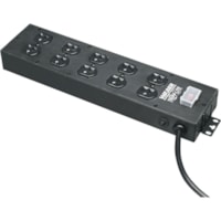 Tripp Lite by Eaton UL800CB-15 10-Outlet 120 V AC Power Strip - NEMA 5-15P - 10 x NEMA 5-15R - 15 ft (4.57 m) Cord - 15 A Current - 120 V AC Voltage - Wall Mountable