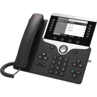 Téléphone IP 8811 - Remis à Neuf - Filaire - Filaire - Fixation au mur, Bureau - Charbon Cisco - VoIP - User Connect License, Unified Communications Manager - 2 x Réseasu (RJ-45) - PoE Ports