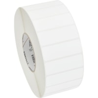 Zebra Label Paper 3 x 1in Direct Thermal Zebra Z-Perform 1000D 3 in core - 3" Width x 1" Length - Permanent Adhesive - Direct Thermal - White - Paper, Acrylic - 5500 / Roll - Perforated - 6 / Roll