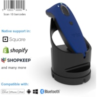 Socket Mobile SocketScan® S700, Linear Barcode Scanner, Blue & Black Charging Dock - Wireless Connectivity - 1D - Imager - Bluetooth - Black, Blue