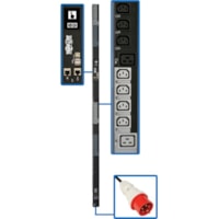 Tripp Lite by Eaton PDU3XEVSR6G20 30-Outlets PDU - Switched - IEC 60309 16/20A RED (3P+N+E) - 24 x IEC 60320 C13, 6 x IEC 60320 C19 - 380 V AC, 400 V AC, 415 V AC - Network (RJ-45) - 0U - Vertical - Rack-mountable 