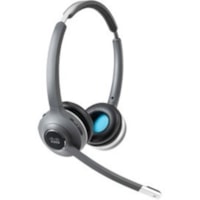 Casque 562 Sans fil Sur tête Stéréo - Noir Cisco - Stéréo - Sans fil - DECT 6.0 - 300 pi48 kHz - Sur tête - Binaural - Supra-aural - Uni directionnel, Electret, Condensateur Microphone - Noir