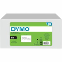 Dymo LabelWriter Extra Large Shipping Labels - 6" Height - Direct Thermal - Black on White - Paper - 220 / Roll - 1100 Total Label(s) - Peel & Stick, Self-adhesive, BPA Free - 5 Pack