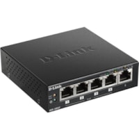 Commutateur Ethernet DGS-1005P 5 Ports Gérable - Gigabit Ethernet - 10/100/1000Base-T D-Link - 5 Ports - Gérable - Gigabit Ethernet - 10/100/1000Base-T - 2 Couche supportée - Paire torsadée - Bureau