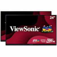 Viewsonic 24" Display, IPS Panel, 1920 x 1080 Resolution - 23.8" (604.52 mm) Viewable - In-plane Switching (IPS) Technology - LED Backlight - 1920 x 1080 - 16.7 Million Colors - Adaptive Sync - 250 cd/m² - 14 ms - GTG (OD) Refresh Rate - Speakers - HDMI - VGA - DisplayPort