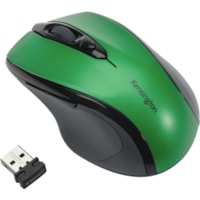 Kensington Pro Fit Mid-Size Wireless Mouse - Emerald Green - Optical - Wireless - Radio Frequency - 2.40 GHz - Emerald Green - USB - 1600 dpi - Scroll Wheel - 3 Button(s) - Medium Hand/Palm Size - Right-handed