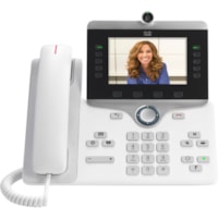 Cisco 8865 IP Phone - Corded/Cordless - Corded/Cordless - Wi-Fi, Bluetooth - Wall Mountable, Desktop - 10 x Total Line - VoIP - IEEE 802.11a/b/g/n/ac - 2 x Network (RJ-45) - PoE Ports