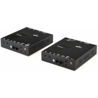 StarTech.com HDMI over IP Extender Kit with Video Wall Support - 1080p - HDMI over Cat5 / Cat6 Transmitter and Receiver Kit (ST12MHDLAN2K) - HDMI over IP Extender Kit - Video wall support - HDMI transmitter & receiver kit extends HDMI signal & RS232 control - HDMI over Ethernet extender supports res