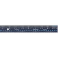 Westcott Simple View 12" Steel Ruler - 12" (304.80 mm) Length - 1/4, 1/8, 1/16, 1/32 Graduations - Metric, Imperial Measuring System - Stainless Steel - Black - 1 Each