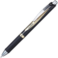 EnerGel RTX Gel Pen - 0.5 mm (0.02") Pen Point - Refillable - Retractable - Black Ink - Liquid Gel Ink - Metal Barrel - Plastic Tip - 1 Each