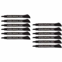 Quartet EnduraGlide Dry-Erase Markers, Chisel Tip, Black 12/Box - Bold Chisel Marker Point - Black Ink - Liquid - 12 / Box