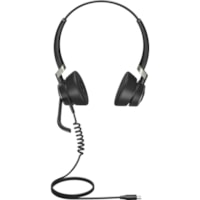 Casque Engage 50 Filaire Sur tête Stéréo - Noir Jabra - Stéréo - USB Type C - Filaire - 32 Ohm - 20 Hz à 20 kHz - Sur tête - Binaural - Supra-aural - 3,9 pi (1,20 m) Câble - Élimination du bruit, Technologie MEMS Microphone - Antibruit - Noir