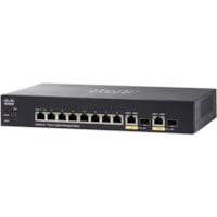 Commutateur Ethernet 350 SG350-10 10 Ports Gérable - Gigabit Ethernet - 10/100/1000Base-T, 1000Base-X - Remis à Neuf Cisco - 10 Ports - Gérable - Gigabit Ethernet - 10/100/1000Base-T, 1000Base-X - Remis à Neuf - 3 Couche supportée - Modulaire - 2 Emplacements SFP - Fib