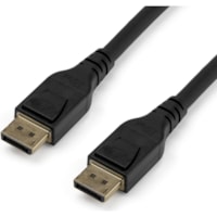 Câble vidéo 16,4 pi (5 m) DisplayPort - 1 chaque StarTech.com - 16,4 pi (5 m) DisplayPort Câble vidéo pour Ordinateur de bureau, Moniteur, Téléviseur, Projecteur, Périphérique audio/vidéo, Lecteur de signalisation numérique - 32,4 G