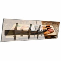 Atdec 2x1 wall menu board mount (68.9" rail), tilting angle - 2 Display(s) Supported - 55" (1397 mm) Screen Support - 220 lb (99790.32 g) Load Capacity - 200 x 200, 200 x 300, 200 x 400, 300 x 200, 300 x 300, 400 x 400, 400 x 300, 400 x 200, 600 x 200, 600 x 400, 800 x 200 - VESA Mount Compatible - 