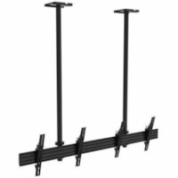 Atdec 2x1 ceiling menu board mount (68.9" rail, 59.05" pole), tilting angle - 2 Display(s) Supported - 55" (1397 mm) Screen Support - 220 lb (99790.32 g) Load Capacity - 400 x 400, 600 x 400 - Aluminum, Steel