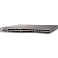 Cisco MDS 9148T 32G 1 RU FC switch, w/ 24 active FC ports, 4 Fans, 2 PSU, Port Side Intake, spare - 48 Ports - 32 Gbit/s - 48 Fiber Channel Ports - 48 x Total Expansion Slots - SFP+ - 48 x SFP+ Slots - Manageable - Rack-mountable - 1U - Redundant Power Supply