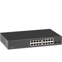 Commutateur Ethernet Web Smart LGB2118A-R2 18 Ports Gérable - Gigabit Ethernet - 10/100/1000Base-T Black Box - 18 Ports - Gérable - Gigabit Ethernet - 10/100/1000Base-T - 2 Couche supportée - Modulaire - 2 Emplacements SFP - Paire torsadée, Fibre Optique - 1U - Montable e