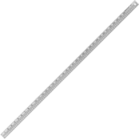 Westcott 100cm/39" Aluminum Yard/Meter Stick - 39" Length - Imperial, Metric Measuring System - Aluminum - 1 Each