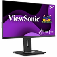 ViewSonic Graphic VG2455-2K 24" (609.60 mm) Class WQHD LED Monitor - 16:9 - Black - 23.8" (604.52 mm) Viewable - In-plane Switching (IPS) Technology - LED Backlight - 2560 x 1440 - 16.7 Million Colors - 300 cd/m² - 15 ms - GTG (OD) Refresh Rate - Speakers - HDMI - DisplayPort