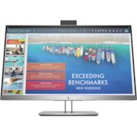 Moniteur LCD Business E243d Webcam Full HD - 16:9 HP - 23,8 po (604,50 mm) Visible - LED Rétroéclairage - 1920 x 1080 - 250 cd/m² - 7 ms - HDMI - VGA - DisplayPort