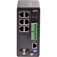 AXIS T8504-R Industrial PoE Switch - 2 x 10/100/1000Base-T, 2 x SFP Input Port(s) - 4 x 10/100/1000Base-T Output Port(s) - 240 W - Black