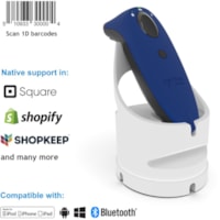 Scanner de code à barre SocketScan S700 Handheld - Sans fil Connectivité - Bleu, Blanc Socket Mobile - Sans fil Connectivité - 20 po (508 mm) Distance de lecture - 1D - Imager - Bluetooth - Bleu, Blanc