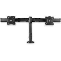 StarTech.com Desk-Mount Dual-Monitor Arm, For up to 27"(17.6lb/8kg) Monitors, Low Profile Design, Clamp/Grommet Mount, Dual Monitor Mount - Save space by mounting two monitors up to 27" onto a single low-profile base, with this desk-mount dual monitor arm - Desk-clamp or grommet-hole monitor mount -