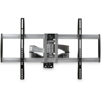 StarTech.com Full Motion TV Wall Mount for 32"-75" VESA Display, Heavy Duty Articulating Adjustable Large TV Wall Mount Bracket, Silver - Full-motion TV wall mount for large 32-75 inch (165lb) VESA display - Adjustable swivel/tilting articulating arms - Single stud install for easy positioning (ie. 