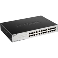 D-Link 24-Port Unmanaged Gigabit Switch - 24 Ports - 2 Layer Supported - Twisted Pair - 5 Year Limited Warranty