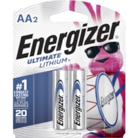 Batterie e2 L91BP-2 - Lithium (Li) - 2 / emballage Energizer - Pour Polyvalents - AA - 1,5 V CC - 2 / emballage