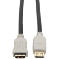 Tripp Lite series P569-010-2B-MF HDMI Audio/Video Cable - 10 ft (3.05 m) HDMI A/V Cable for Monitor, iPad, Audio/Video Device, A/V Receiver, Tablet, HDTV, Blu-ray Player, Gaming Console, Satellite Equipment, TV, Notebook, ... - First End: 1 x HDMI 2.0b Digital Audio/Video - Female - Second End: 1 x 