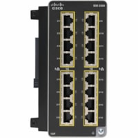 Cisco Catalyst IE3300 Rugged Series Module, 16 Non-PoE Copper - For Data Networking - 16 x RJ-45 1000Base-T LAN - Twisted PairGigabit Ethernet - 1000Base-T