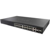 Commutateur de niveau 3 550X SG550X-24MP 24 Ports Gérable - Gigabit Ethernet, 10 Gigabit Ethernet - 10/100/1000Base-T - Remis à Neuf Cisco - 24 Ports - Gérable - Gigabit Ethernet, 10 Gigabit Ethernet - 10/100/1000Base-T - Remis à Neuf - 3 Couche supportée - Modulaire -