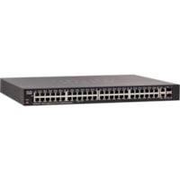 Cisco SG250X-48P Gigabit PoE with 4-Port 10-Gigabit Smart Switch - 48 Ports - Manageable - 10 Gigabit Ethernet - 10GBase-X - Refurbished - 2 Layer Supported - Twisted Pair - Rack-mountable - Lifetime Limited Warranty