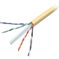 Belkin Cat. 6 UTP Bulk Cable - 500 ft Category 6 Network Cable - First End: Bare Wire - Second End: Bare Wire - Yellow