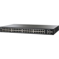 Commutateur Ethernet Smart Plus 220 SF220-48 48 Ports Gérable - 10/100Base-TX, 10/100/1000Base-T, 1000Base-X - Remis à Neuf Cisco - 48 Ports - Gérable - 10/100Base-TX, 10/100/1000Base-T, 1000Base-X - Remis à Neuf - 2 Couche supportée - Modulaire - 2 Emplacements SFP - 