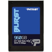 Disque SSD Burst 960 Go - 2.5" Interne - SATA (SATA/600) Patriot Memory - 835 To TBW - 560 Mo/s Taux de transfer maximale en lecture - 3 Année Garantie