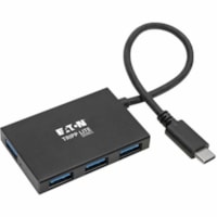 Tripp Lite by Eaton U460-004-4A-AL USB 3.1 C Hub, 5 Gbps, Aluminum Housing - USB Type C - External - 4 USB Port(s) - 4 USB 3.1 Port(s) - PC, ChromeOS, Mac