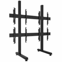 Atdec 2 x 2 freestanding floor mount - Up to 110lb/display - VESA up to 400 - 70.8in posts - 68.9" rails - Micro adjustments - Landscape or portrait installation